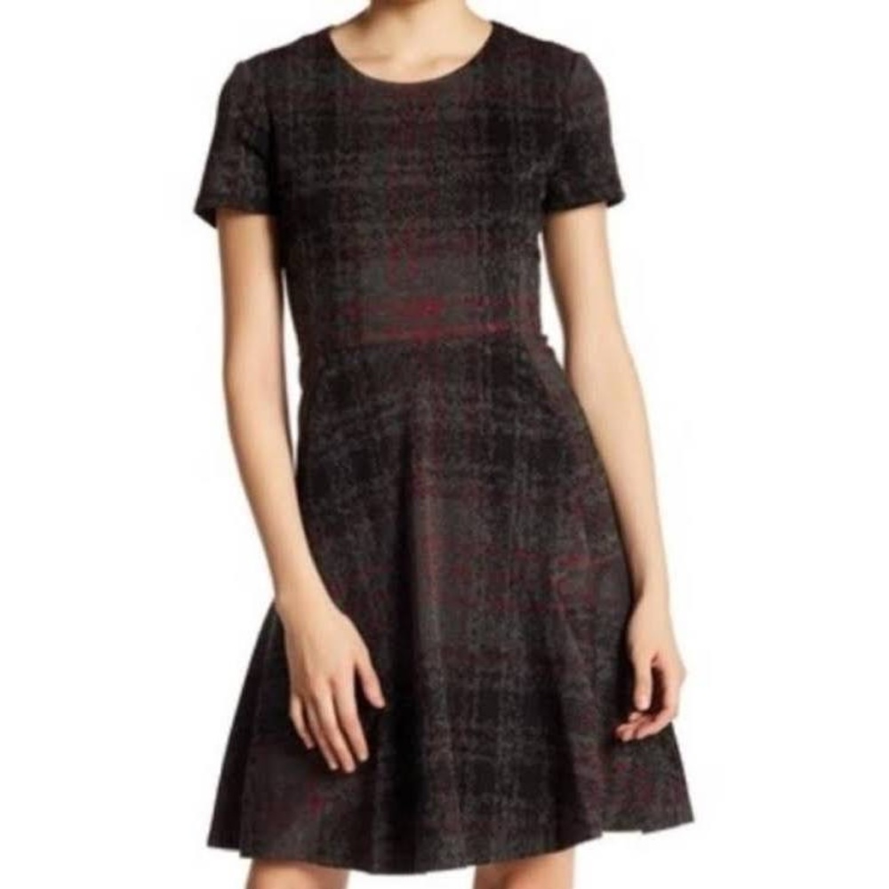 Betsey Johnson Not So Schoolgirl Pink and Black Plaid Dress 4